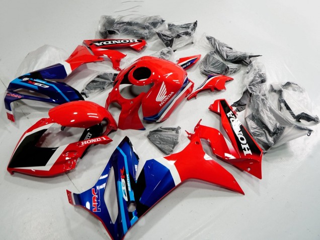 Preisgünstige Honda CBR650R Motorrad Verkleidung 2021-2023 - Rot Blau HRC