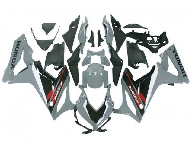 Preisgünstige Honda CBR650R Motorrad Verkleidung 2021-2023 - Nardo Grau Glanzendes Schwarz Rot