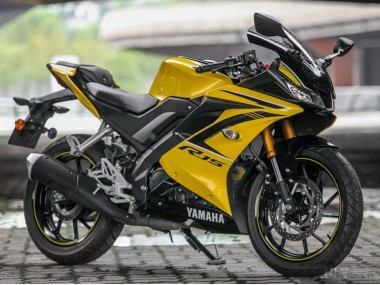 Preisgünstige Yamaha YZF R15 Motorrad Verkleidung 2018-2024 - Gelb Schwarz