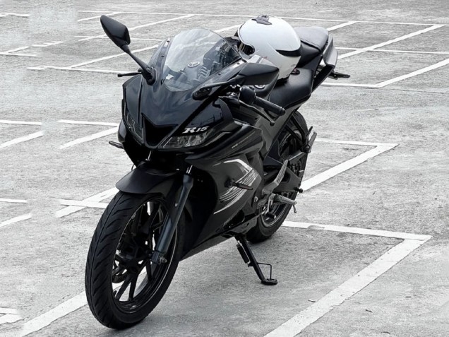 Preisgünstige Yamaha YZF R15 Motorrad Verkleidung 2018-2024 - Matt Schwarz