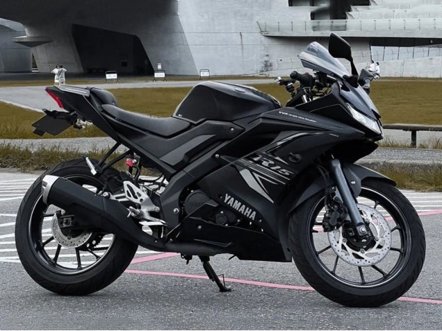 Preisgünstige Yamaha YZF R15 Motorrad Verkleidung 2018-2024 - Matt Schwarz