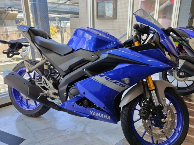 Preisgünstige Yamaha YZF R15 Motorrad Verkleidung 2018-2024 - Blau Grau