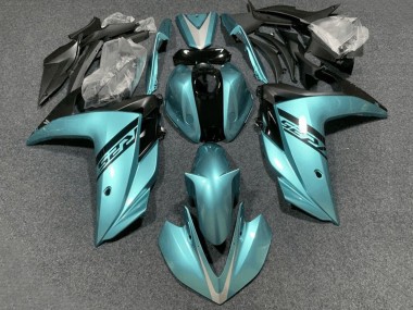 Preisgünstige Yamaha YZF R3/R25 Motorrad Verkleidung 2015-2018 - Hellblau Schwarz
