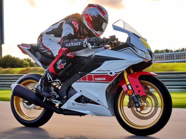 Preisgünstige Yamaha YZF R125 Motorrad Verkleidung 2019-2024 - Weiss Rot Gelb