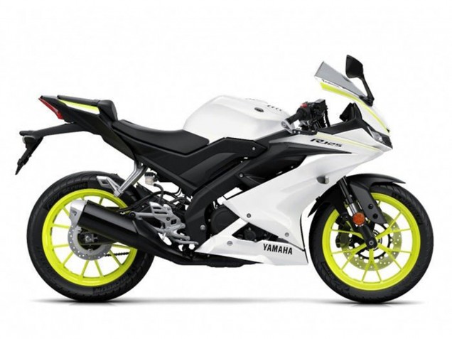 Preisgünstige Yamaha YZF R125 Motorrad Verkleidung 2019-2024 - Weiss Gelb