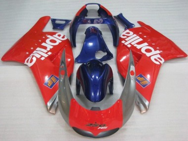 Preisgünstige Aprilia RS250 Motorrad Verkleidung 1995-1997 - Rot Silber Blau Weiss