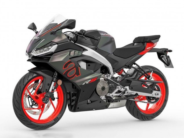 Preisgünstige Aprilia RS457 Motorrad Verkleidung 2024-2025 - Matt Schwarz Grau Rot
