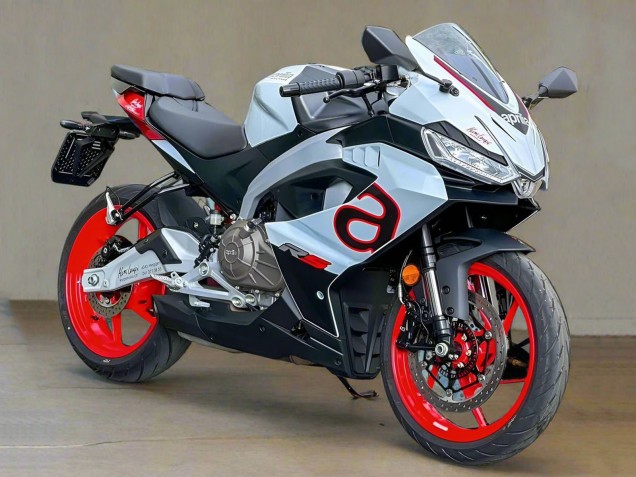 Preisgünstige Aprilia RS457 Motorrad Verkleidung 2024-2025 - Weiss Schwarz Rot