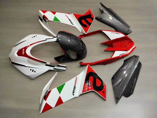 Preisgünstige Aprilia RS660 Motorrad Verkleidung 2020-2024 - Weiss Rot Schwarz Carbonfaser Grun