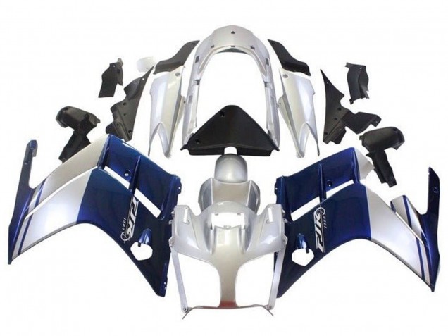 Preisgünstige Yamaha FJR1300 Motorrad Verkleidung 2007-2012 - Dunkel Blau Silber
