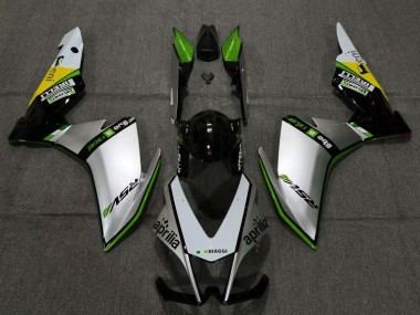 Preisgünstige Aprilia RSV4 1000 Motorrad Verkleidung 2009-2015 - Silber Schwarz Grun Gelb