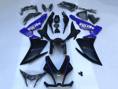 Preisgünstige Aprilia RSV4 1000 Motorrad Verkleidung 2009-2015 - Matt Schwarz Blau