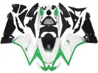Preisgünstige Aprilia RSV4 1000 Motorrad Verkleidung 2009-2015 - Weiss Grun Schwarz