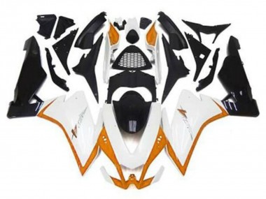 Preisgünstige Aprilia RSV4 1000 Motorrad Verkleidung 2009-2015 - Weiss Orange Schwarz