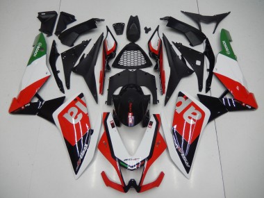 Preisgünstige Aprilia RSV4 1000 Motorrad Verkleidung 2009-2015 - Rot Weiss Schwarz Grun Grau