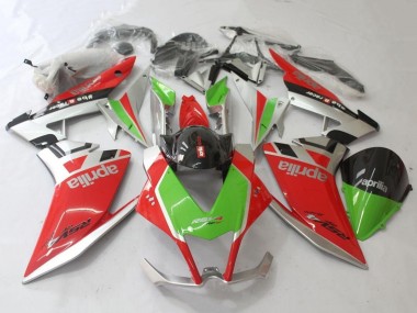 Preisgünstige Aprilia RSV4 1000 Motorrad Verkleidung 2009-2015 - Rot Silber Grun Schwarz
