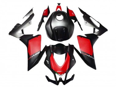 Preisgünstige Aprilia RSV4 1000 Motorrad Verkleidung Kit 2009-2015 - Matt Schwarz Rot Grau