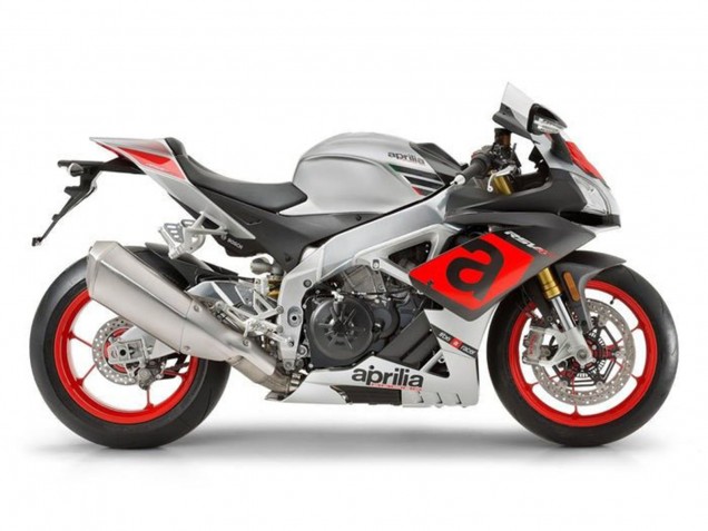 Preisgünstige Aprilia RSV4 1000 Motorrad Verkleidung 2009-2015 - Silber Rot Schwarz