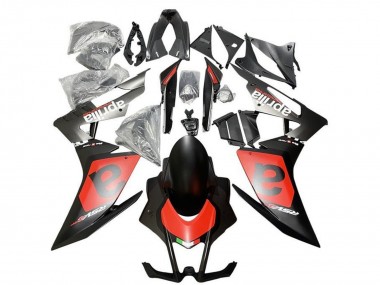 Preisgünstige Aprilia RSV4 1000 Motorrad Verkleidung 2009-2015 - Matt Schwarz Rot Weiss