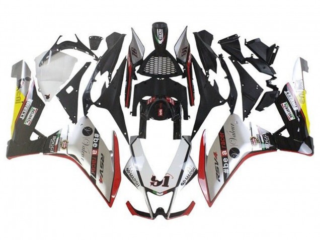 Preisgünstige Aprilia RSV4 1000 Motorrad Verkleidung 2009-2015 - Silber Rot Grun Gelb Leuchtfeuer