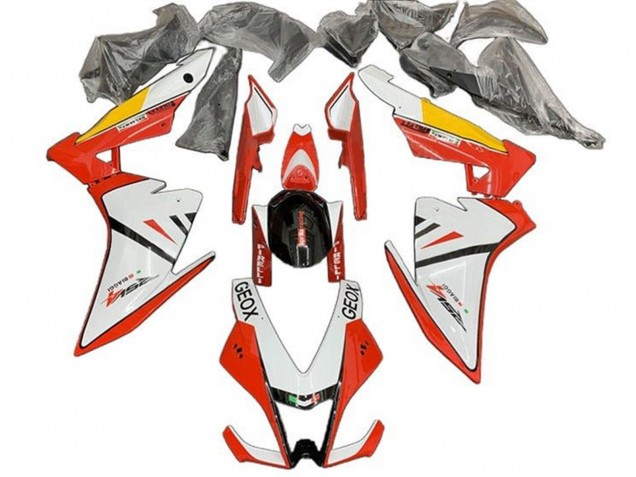 Preisgünstige Aprilia RSV4 1000 Motorrad Verkleidung 2009-2015 - Weiss Rot Schwarz Gelb