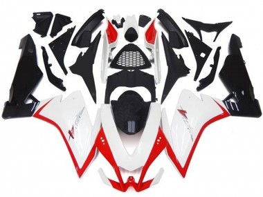 Preisgünstige Aprilia RSV4 1000 Motorrad Verkleidung 2009-2015 - Weiss Rot Schwarz