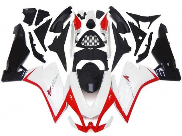 Preisgünstige Aprilia RSV4 1000 Motorrad Verkleidung 2009-2015 - Weiss Rot Schwarz