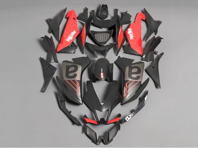 Preisgünstige Aprilia RSV4 1000 Motorrad Verkleidung 2009-2015 - Matt Schwarz Rot Grau