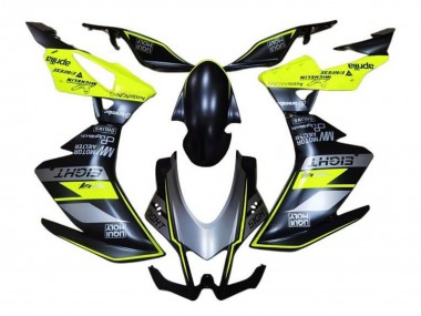Preisgünstige Aprilia RSV4 1000 Motorrad Verkleidung 2016-2020 - Matt Schwarz Grau Gelb