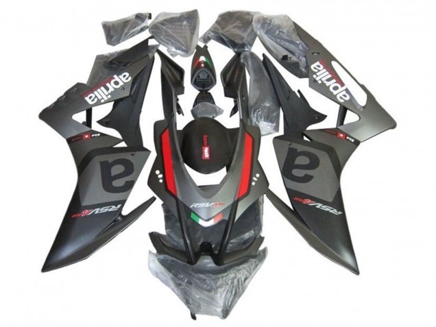 Preisgünstige Aprilia RSV4 1000 Motorrad Verkleidung 2016-2020 - Matt Schwarz Grau Rot