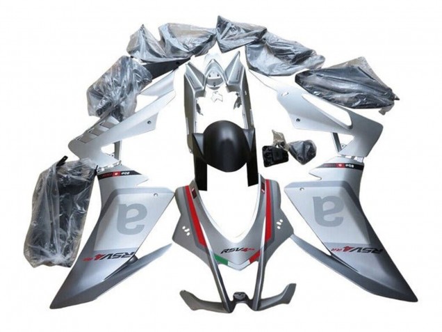 Preisgünstige Aprilia RSV4 1000 Motorrad Verkleidung 2016-2020 - Silber Grau Rot Schwarz