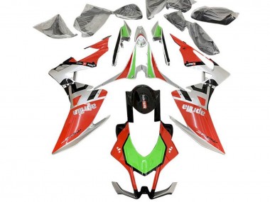 Preisgünstige Aprilia RSV4 1000 Motorrad Verkleidung 2016-2020 - Rot Silber Schwarz Grun