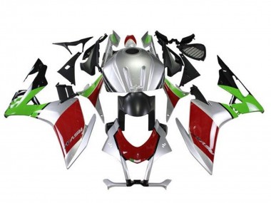 Preisgünstige Aprilia RSV4 1000 Motorrad Verkleidung Kit 2016-2020 - Silber Rot Schwarz Grun