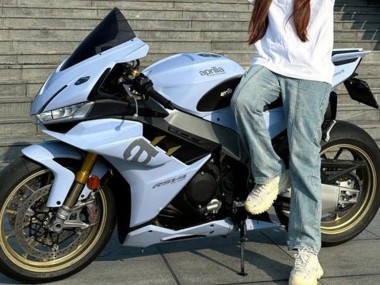 Preisgünstige Aprilia RSV4 1100 Motorrad Verkleidung 2021-2024 - Matt Hellblau
