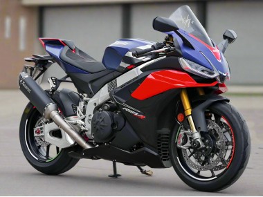 Preisgünstige Aprilia RSV4 1100 Motorrad Verkleidung 2021-2024 - Matt Blau Glanzendes Rot Schwarz