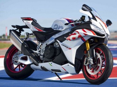 Preisgünstige Aprilia RSV4 1100 Motorrad Verkleidung 2021-2024 - Weiss Rot Blau