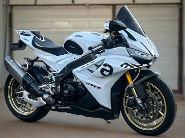 Preisgünstige Aprilia RSV4 1100 Motorrad Verkleidung 2021-2024 - Weiss Schwarz