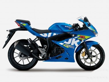 Preisgünstige Suzuki GSXR125 Motorrad Verkleidung 2017-2025 - Blau Gelb Ecstar
