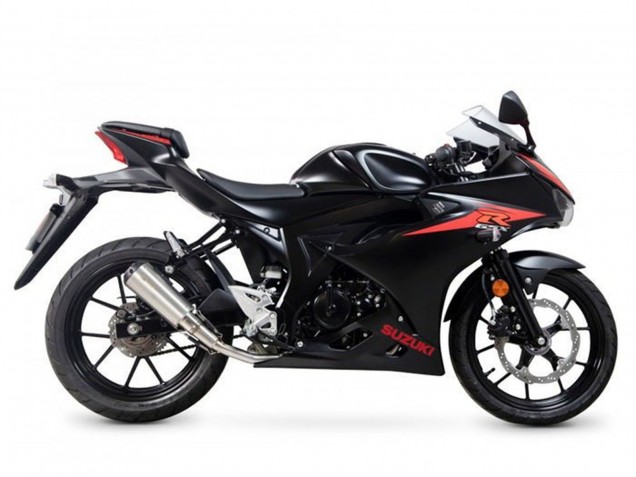 Preisgünstige Suzuki GSXR125 Motorrad Verkleidung 2017-2025 - Schwarz Rot Weiss