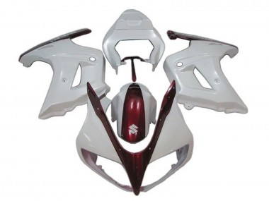 Preisgünstige Suzuki SV650 Motorrad Verkleidung 2003-2013 - Weiss Bonbon Rot