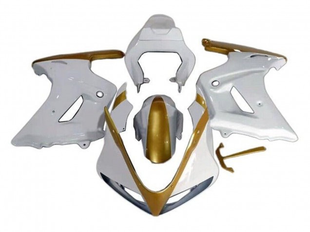 Preisgünstige Suzuki SV650 Motorrad Verkleidung 2003-2013 - Weiss Gold