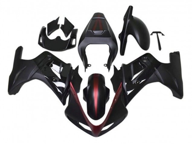 Preisgünstige Suzuki SV650 Motorrad Verkleidung 2003-2013 - Matt Schwarz Rot Glanzendes Schwarz
