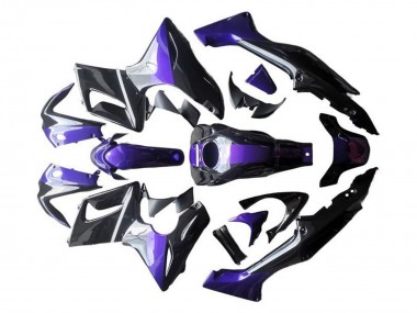Preisgünstige Honda CBR125R Motorrad Verkleidung 2002-2006 - Silber Lila Glanzendes Schwarz