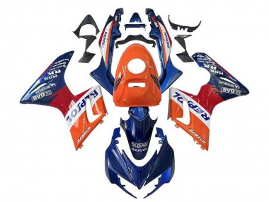 Preisgünstige Honda CBR125R Motorrad Verkleidung 2002-2006 - Orange Weiss Rot Blau Repsol