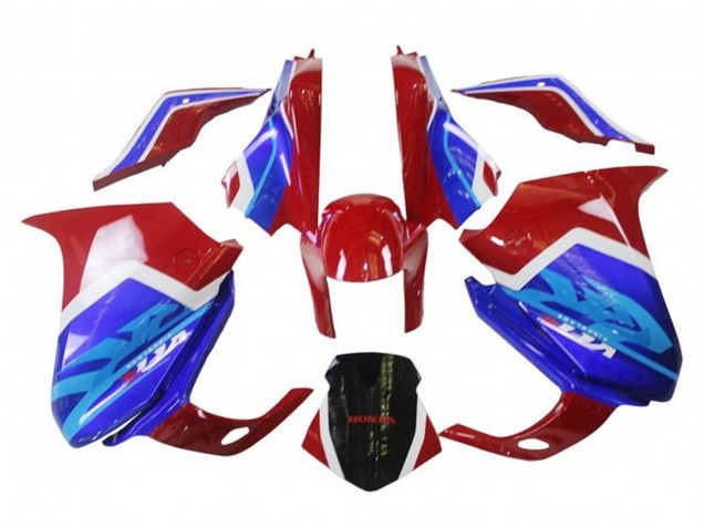 Preisgünstige Honda VFR 1200 Motorrad Verkleidung 2010-2014 - Weiss Rot Blau