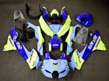 Preisgünstige Kawasaki ZX10R Motorrad Verkleidung 2021-2025 - Blau Gelb GYTR 46