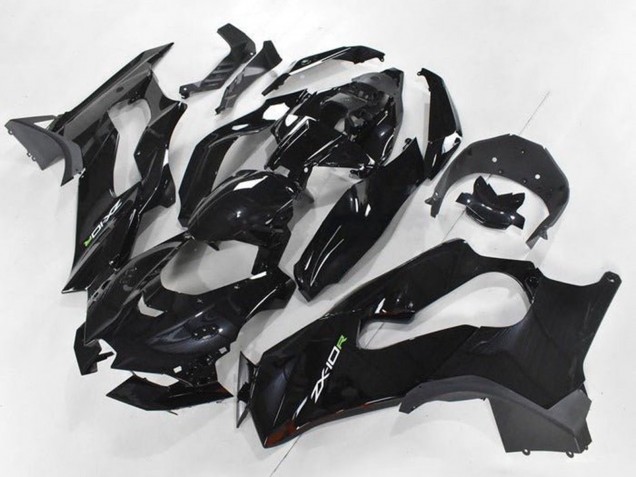 Preisgünstige Kawasaki ZX10R Motorrad Verkleidung 2021-2025 - Glanzendes Schwarz Weiss Grun Aufkleber
