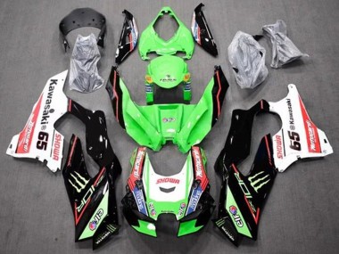 Preisgünstige Kawasaki ZX10R Motorrad Verkleidung 2021-2025 - Grun Schwarz Rot Weiss Blau Showr Elf Monster 65