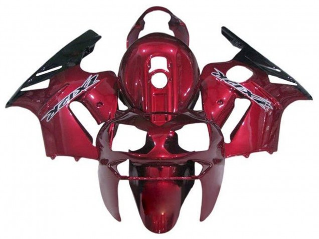 Preisgünstige Kawasaki ZX12R Motorrad Verkleidung 2000-2001 - Bonbon Rot Schwarz Weiss