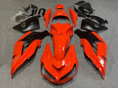 Preisgünstige Kawasaki ZX14R ZZR1400 Motorrad Verkleidung 2006-2011 - Rot Matt Schwarz